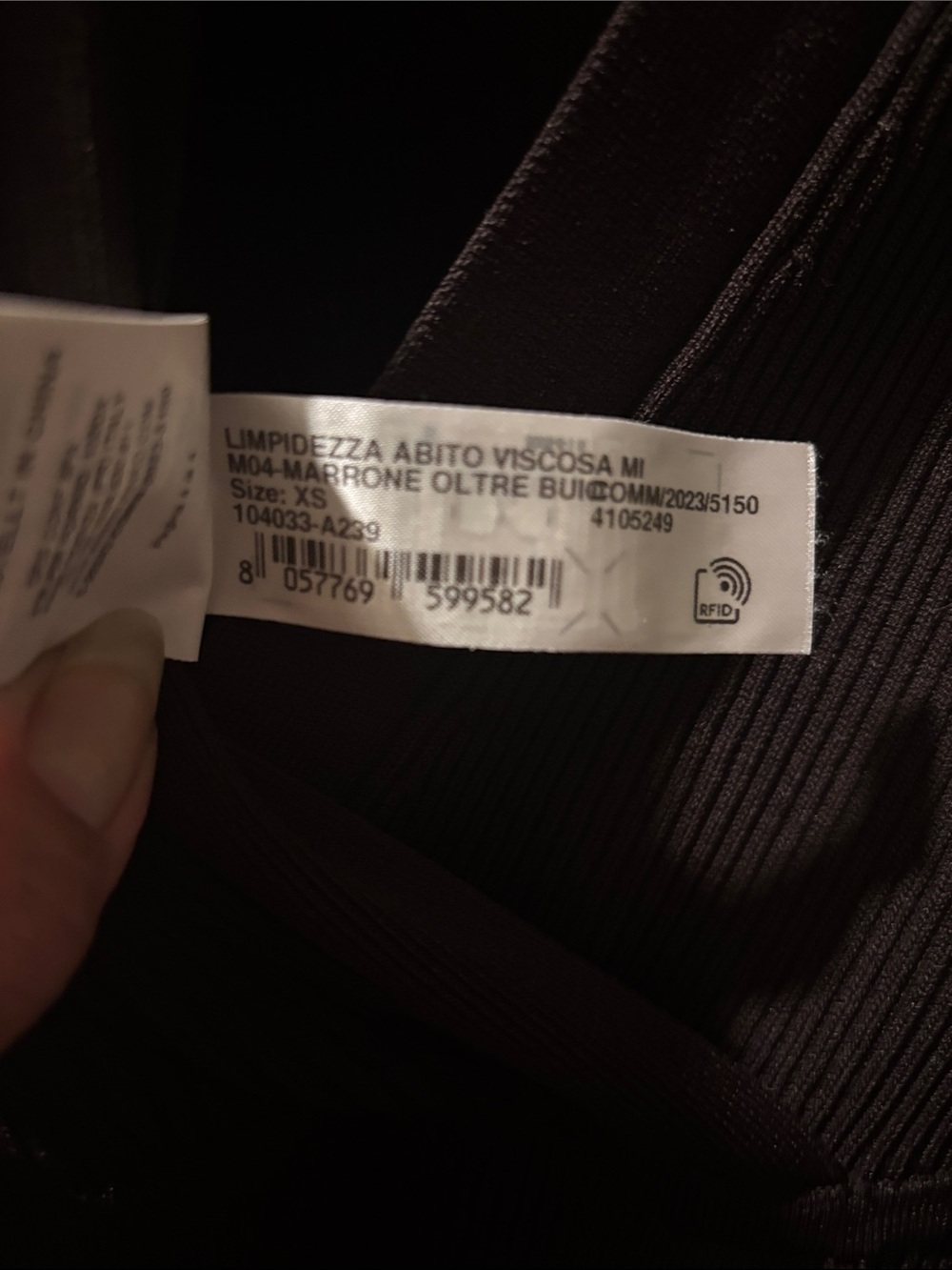 Pinko Brown Ribbed Midi Dress with Side Buttons - Picture 15 of 16